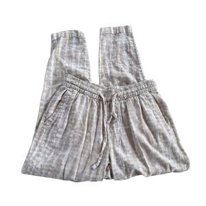 Old Navy XS High-Waisted Tie-Dye Linen Blend Cropped Pants